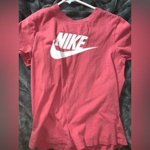 Pink Nike T-Shirt Casual Top.